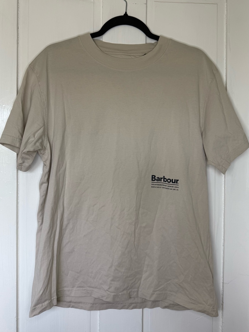 Barbour Sand Short Sleeve Logo Tee